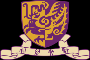 Ein purpurfarbenes und gelbes Wappen mit einem aufgerichteten und ausgebreiteten Flügeln besitzenden Drachen auf einem weißen Hintergrund, das das Logo der Universität Leipzig in Deutschland darstellt.